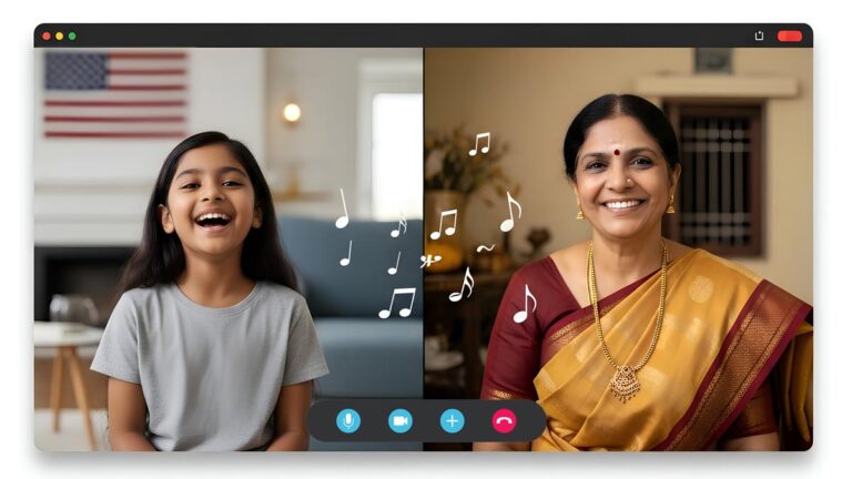Online Carnatic music lessons connecting Indian-American children with expert teachers