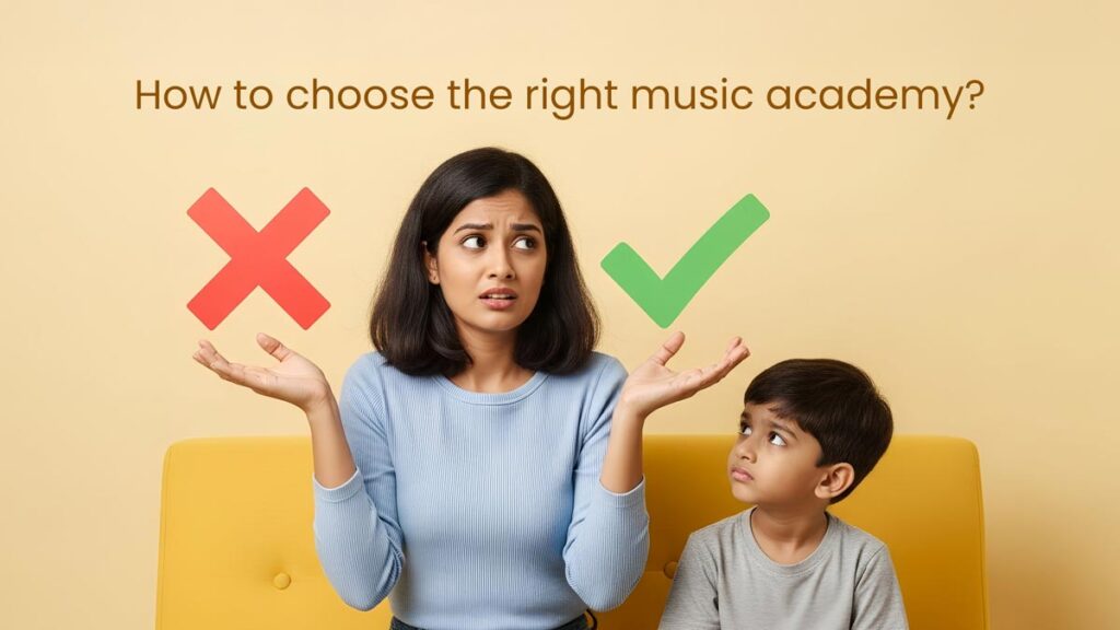 Warning signs to avoid when choosing online Carnatic music lessons.